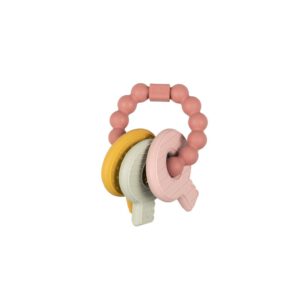 Alternative view of Little Dutch Bijtring Silicone Sleutelbos Roze